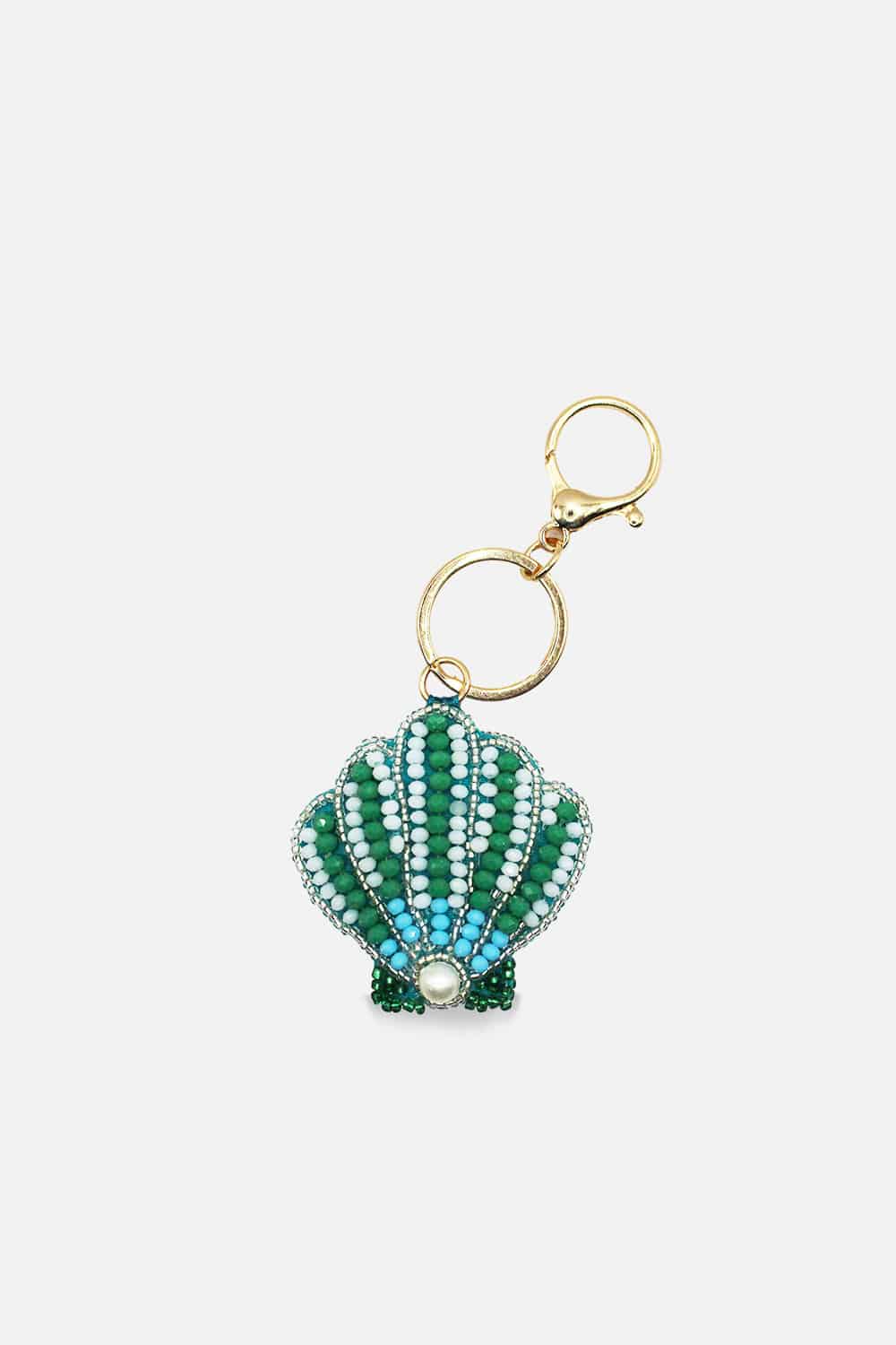 Pizzazz, Inc. - Wholesale Keychain - Women's - Seashell Beaded Bag Charm0