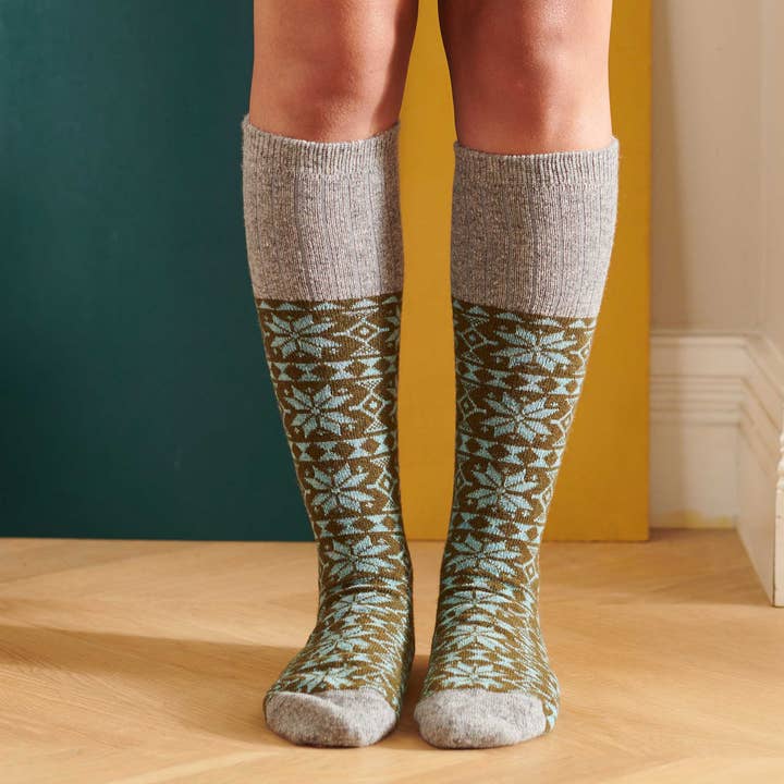 Women's Lambswool Boot / Long Socks  for wholesale by Catherine Tough