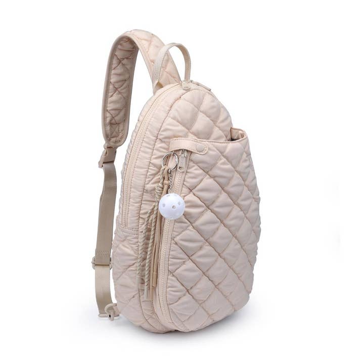 Sol and Selene - Wholesale Backpack - Women's - Match Point - Quilted Puffer Pickleball & Paddle Tennis Sling Backpack9