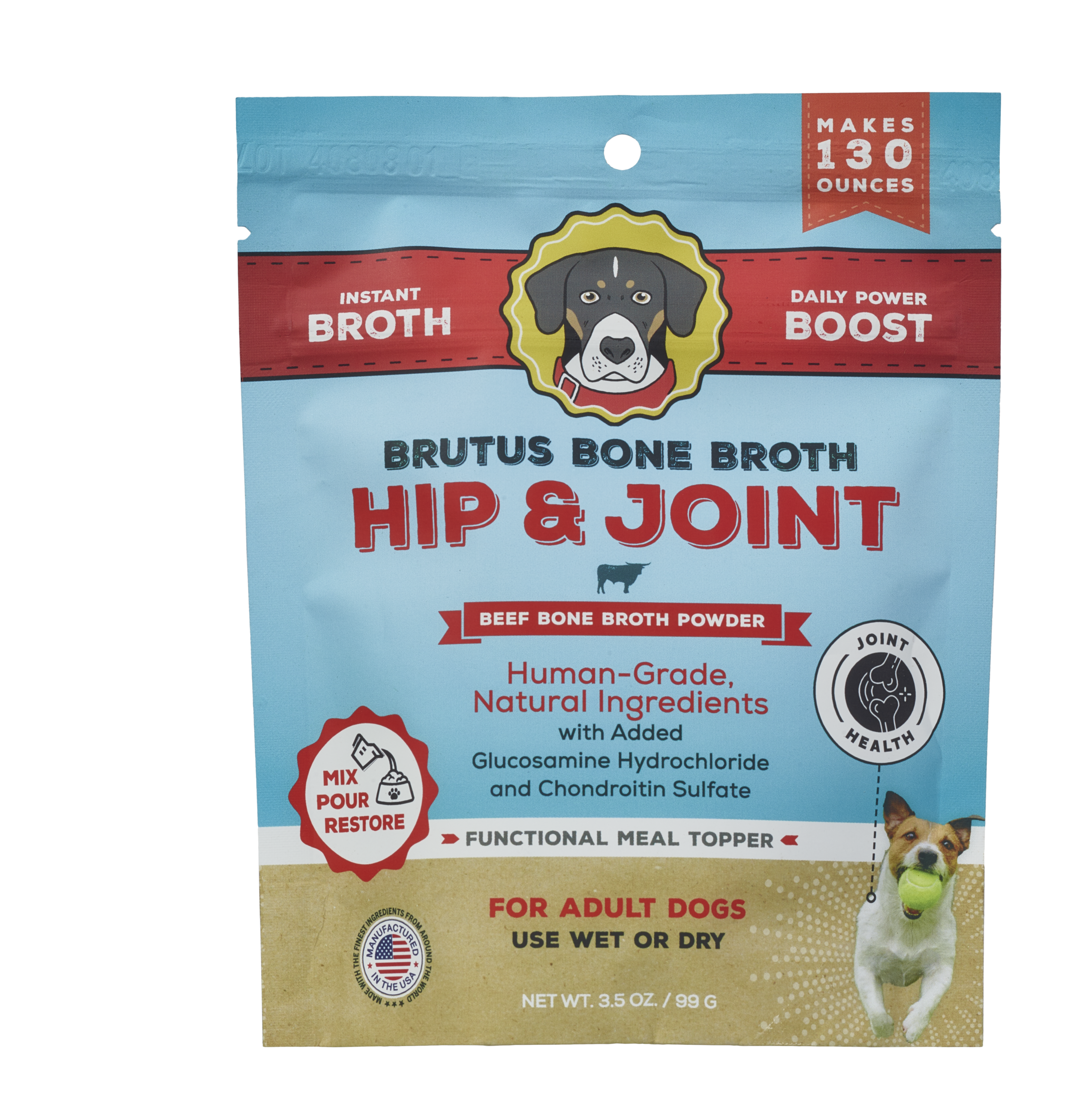 Alamo Pet Experts - Wholesale Pet Food - Dog - BBB Hip & Joint - Beef Instant Bone Broth Mega Pack (3.5oz)0