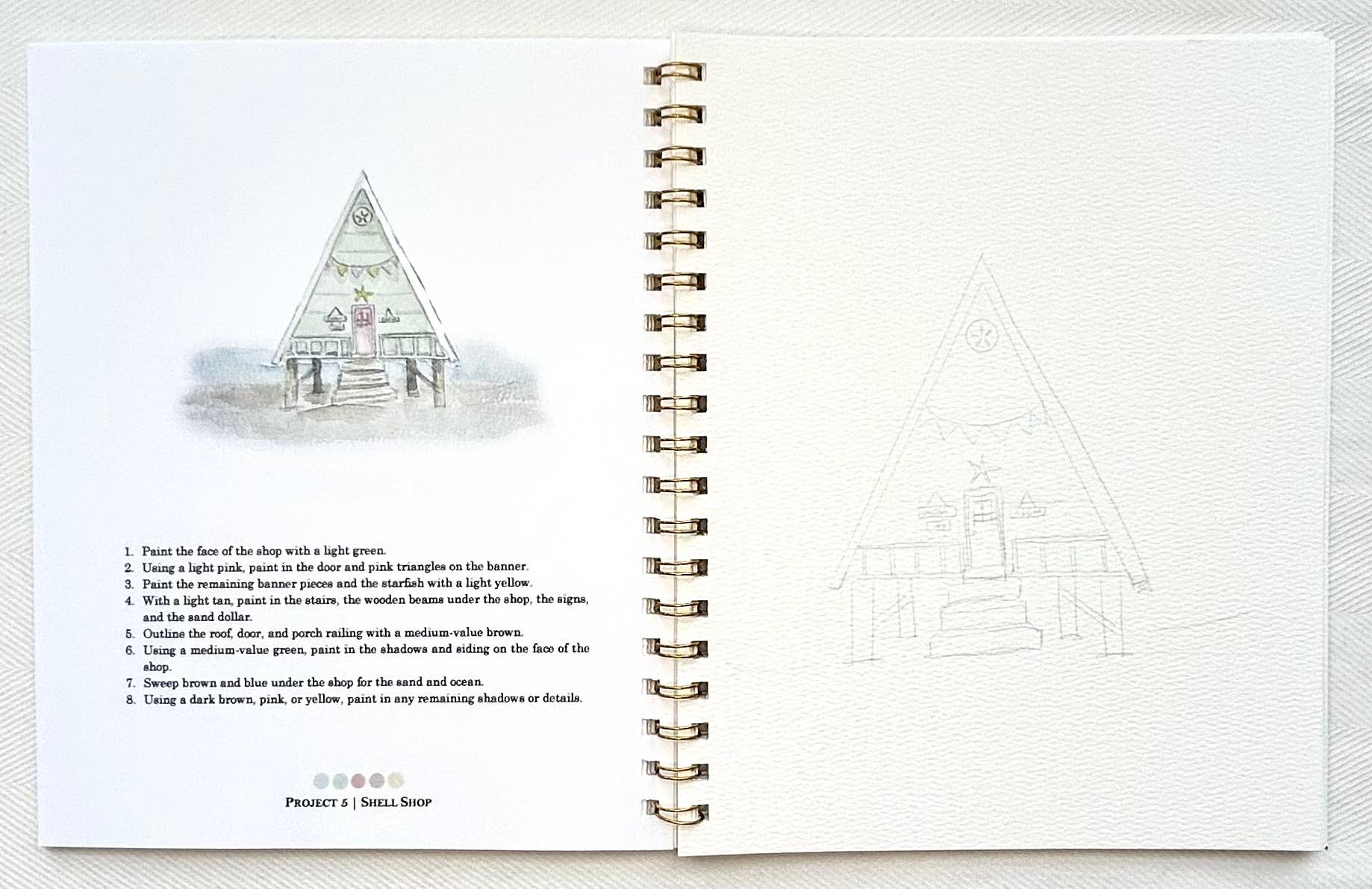 Paint & Pigment Studios - Venta al por mayor Cuadernos/blocs de dibujo - Cuaderno de Acuarela By The Sea2