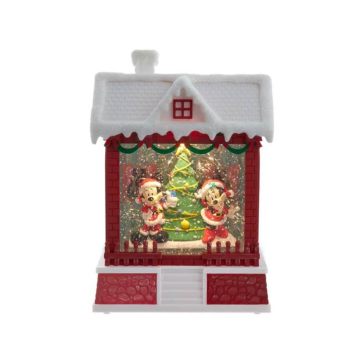 7.5" Battery Operated Mickey Santa Water Lantern for wholesale by Kurt S. Adler, Inc.