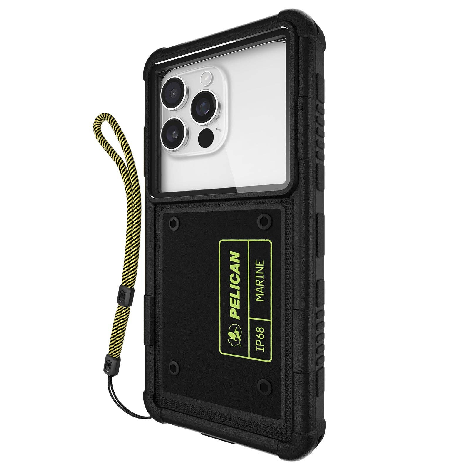 Black Hi Vis Yellow Pelican Marine Universal Waterproof Case for wholesale on Faire6