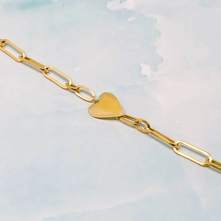 Ellison+Young - Wholesale Charm/Dangle Bracelet - You Are My Side Heart Bracelet