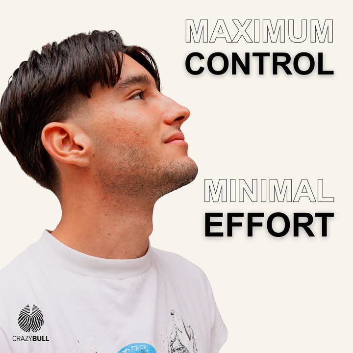 CRAZY BULL HAIR PRODUCTS - Vente Gel/mousse de coiffage - Crazy Bull Argile Coiffante Tenue Moyenne 6 Pack5