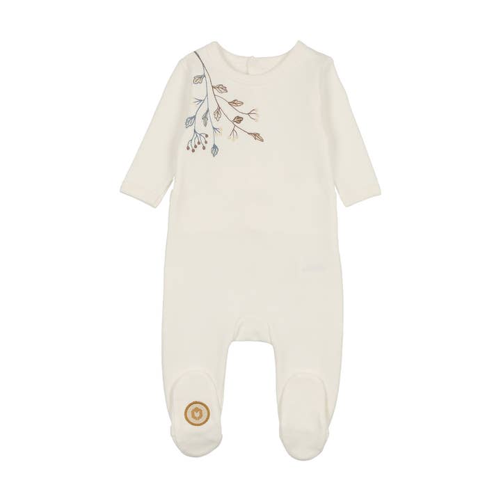 Budding Blossoms Footie voor jongens voor wholesale door Mon Tresor Bebe