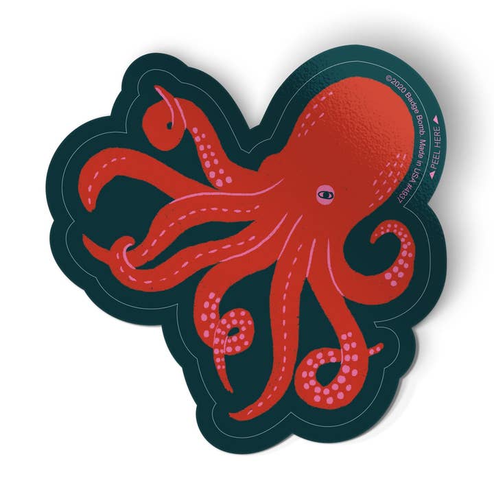 Badge Bomb - Wholesale Sticker - Octopus Sticker0