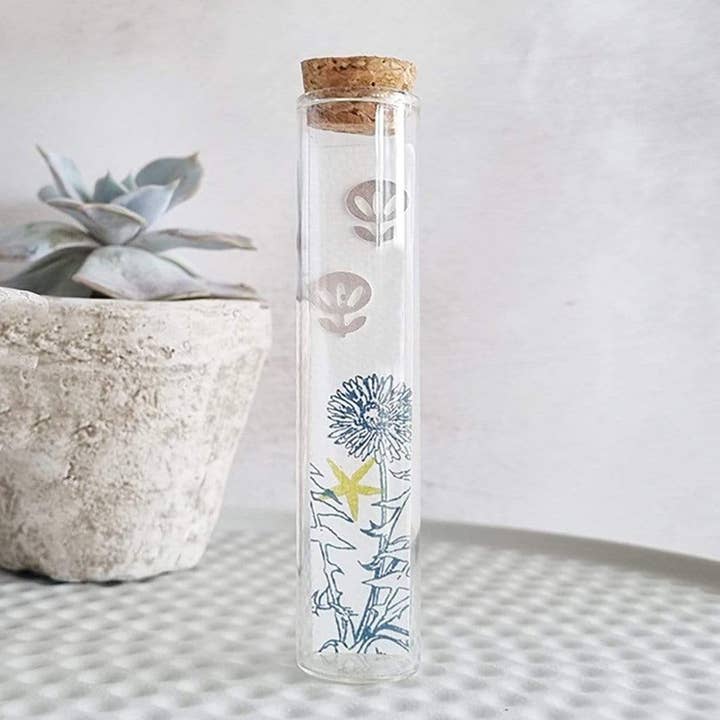 Orecchini a bottone placcati in argento con fiore astratto in una bottiglia - 13 per la vendita all'ingrosso da parte di Zamsoe