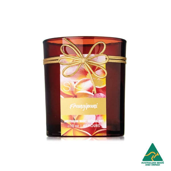Silk oil of Morocco - Wholesale Jar/filled candle - Frangipani - Amber Natural Soy Candle3