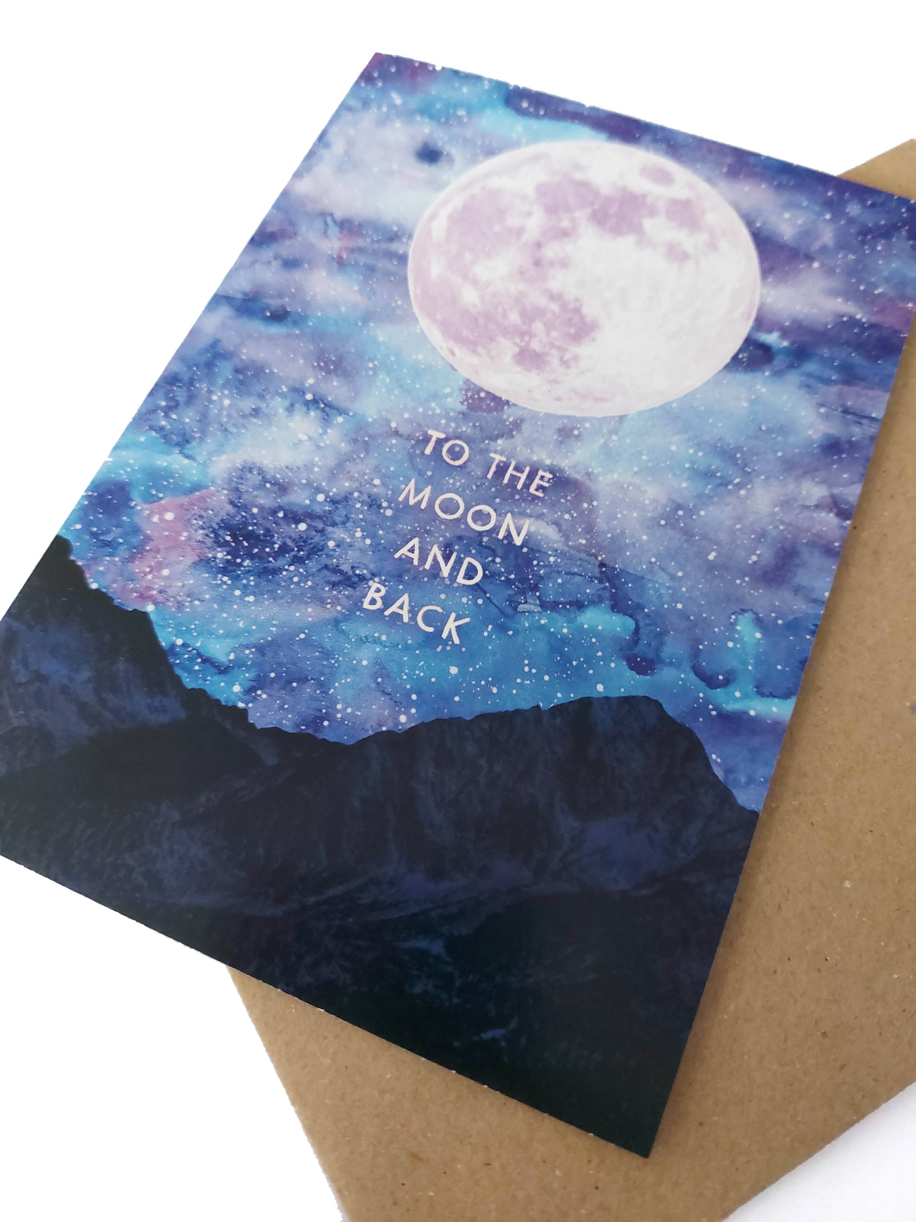 Rebecca Reck Art - Wholesale Love Card - To the Moon and Back folding card2