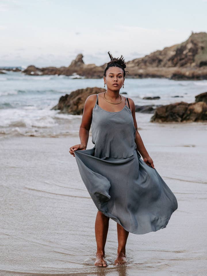 IDIS - Wholesale Camisole – Women′s - Silk Cami - Sky4