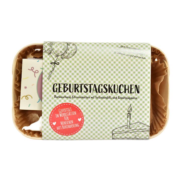 Wunderle GmbH - Venta al por mayor Tarta - Mezcla para hornear tartas de cumpleaños con confeti y vela