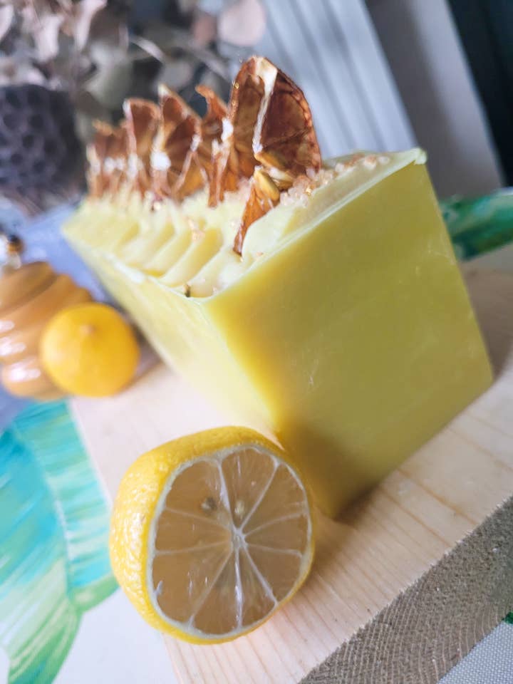 Wildflower Honey & Lemon Soap | Artisan Handmade | ORGANIC for wholesale by Lovely Lather by Lily