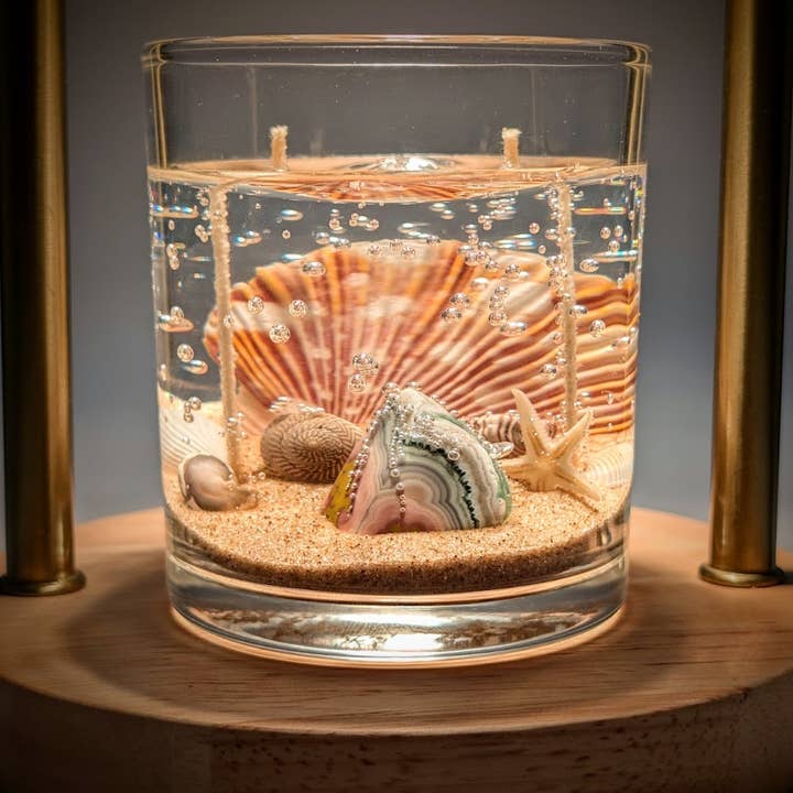 Ocean Jasper Treasure Gel Candle – Ocean Collection for wholesale by Devonian Coast