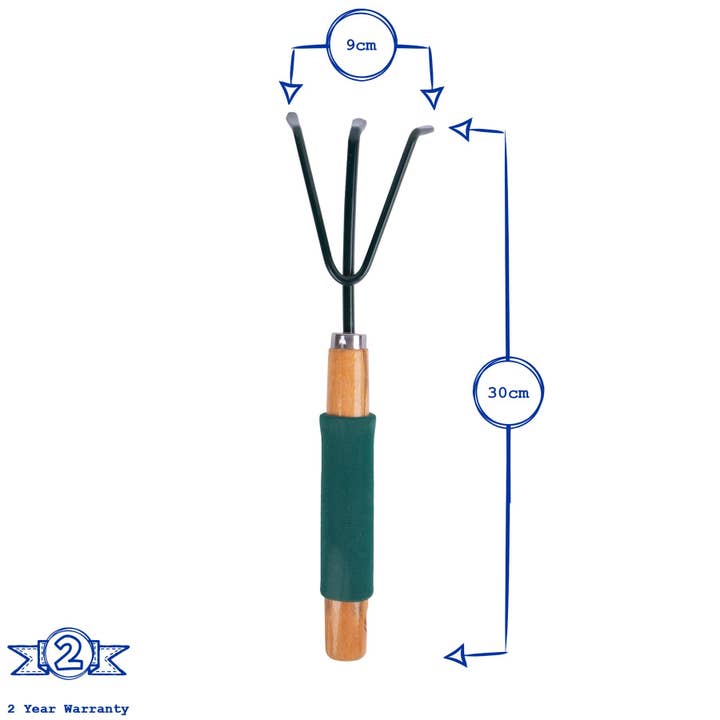 Rinkit Ltd – wholesale Trädgårdsverktyg – Kudde Grip Handtag Hand Rake - Av Green Blade1