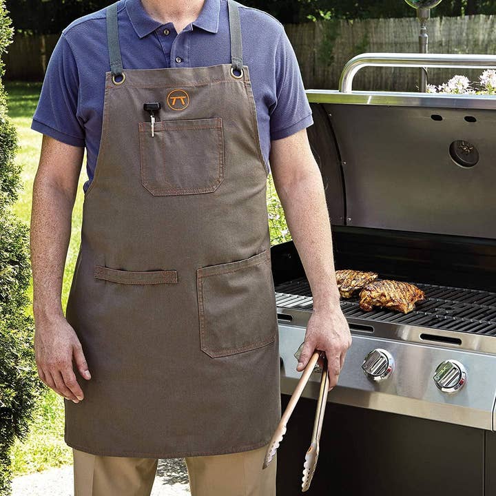 Fox Run Brands – wholesale Apron – Outset Griller's Canvas Apron, Brown, 27" X 30"1