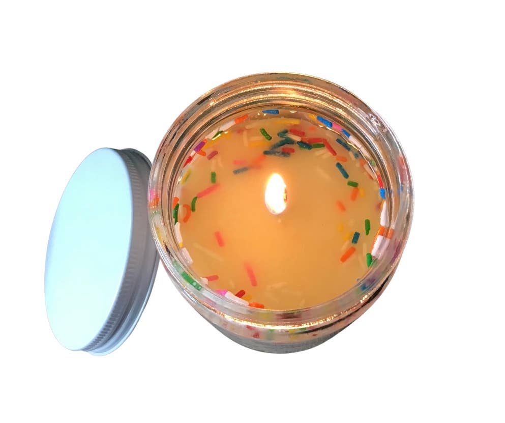 North Country Candle - Wholesale Jar/Filled Candle - Happy Birthday Sprinkle Soy Candles2