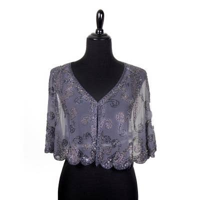 Western Fashion - Wholesale Cape - Women's - 8906 - Beaded Flapper Cape29