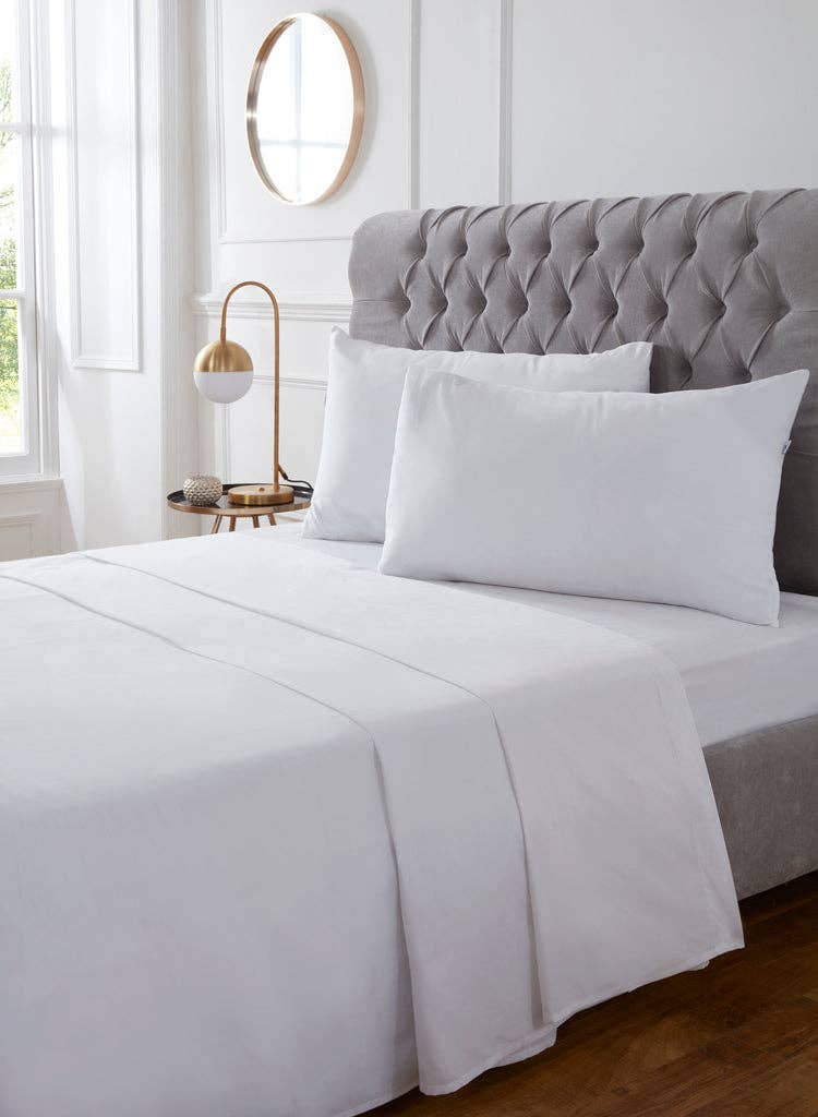 Vantona – wholesale Bedding set – White plain dye - 400 thread count0