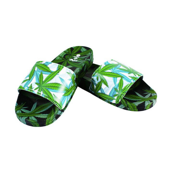 Himpy Slides - Mens Forbidden Green Moss Sandal - 1 Pair Per Pack for wholesale by Novelty Brands