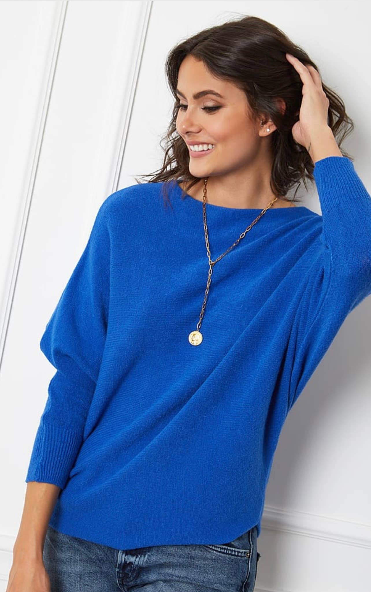 LÉA & LUC - Vendita all'ingrosso Maglione tricot - Donna - Maglione con maniche a pipistrello REF. 00990