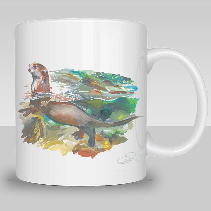 Animals – Giant Otter Coffee Mug for wholesale by Eric Hanson Artwork