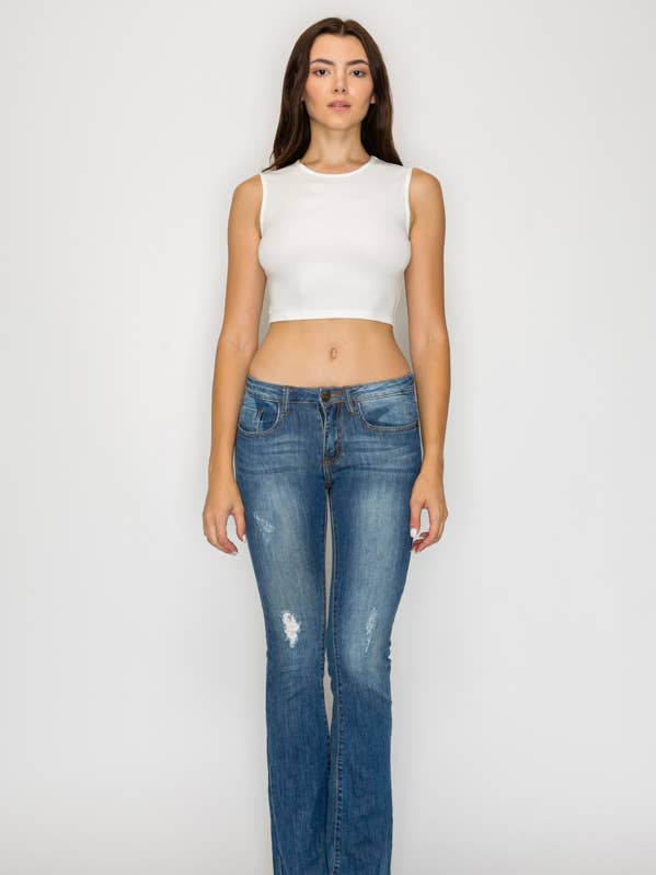 Ines Stretch Bootcut Jeans for wholesale by Machine Jeans
