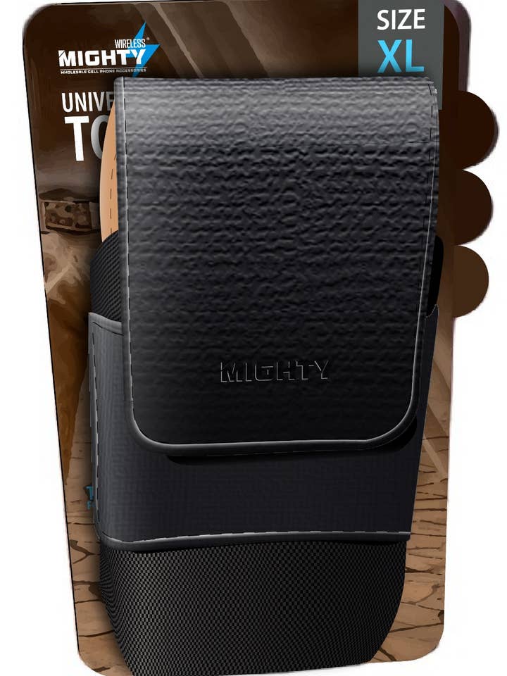 Mighty Universal Vertical Pouch PCH15 BLACK for wholesale by Mighty Wireless