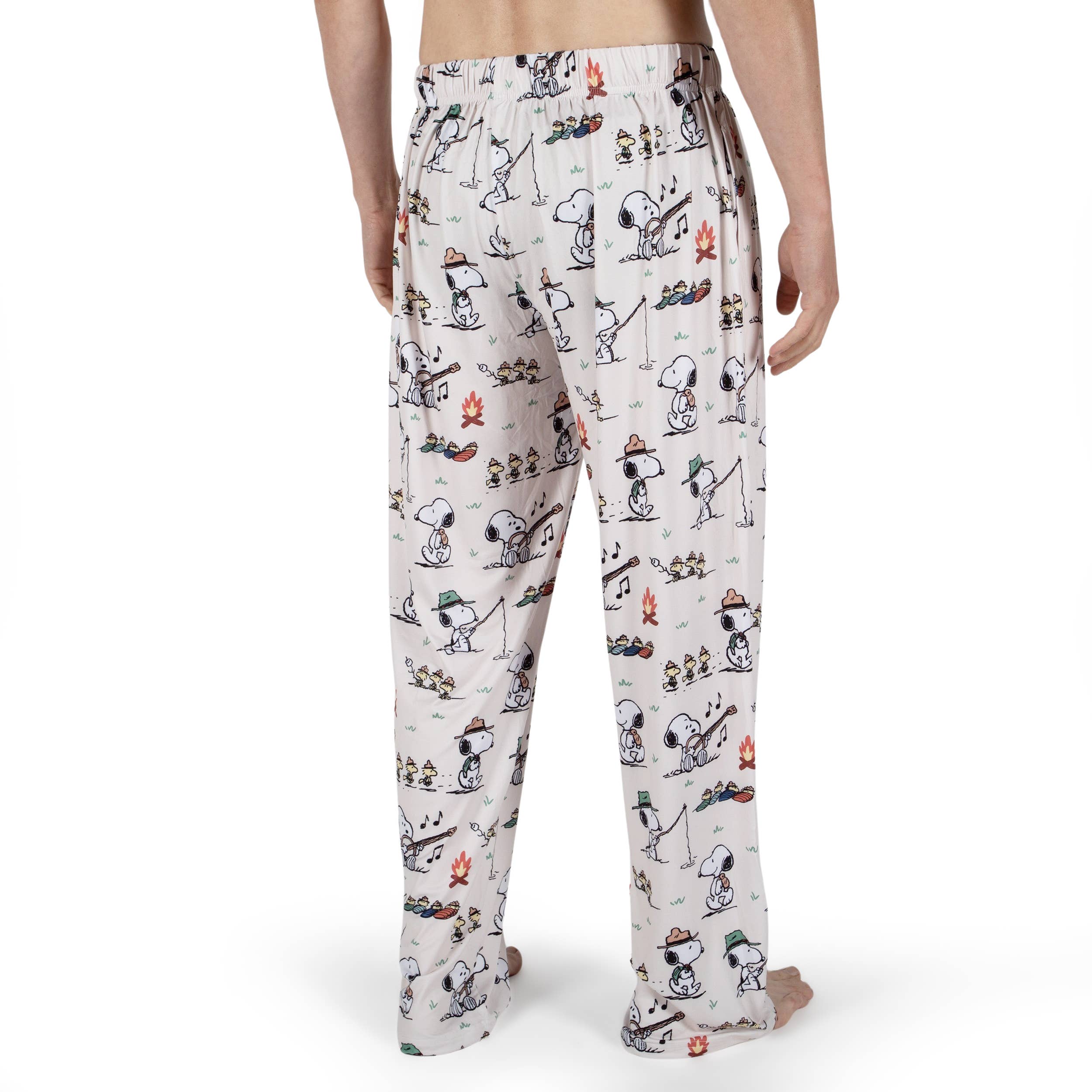 BRIEF INSANITY – Engroshandel Pyjamasunderdel - Unisex – Snoopy Camping Badge Pyjama-loungebukser3