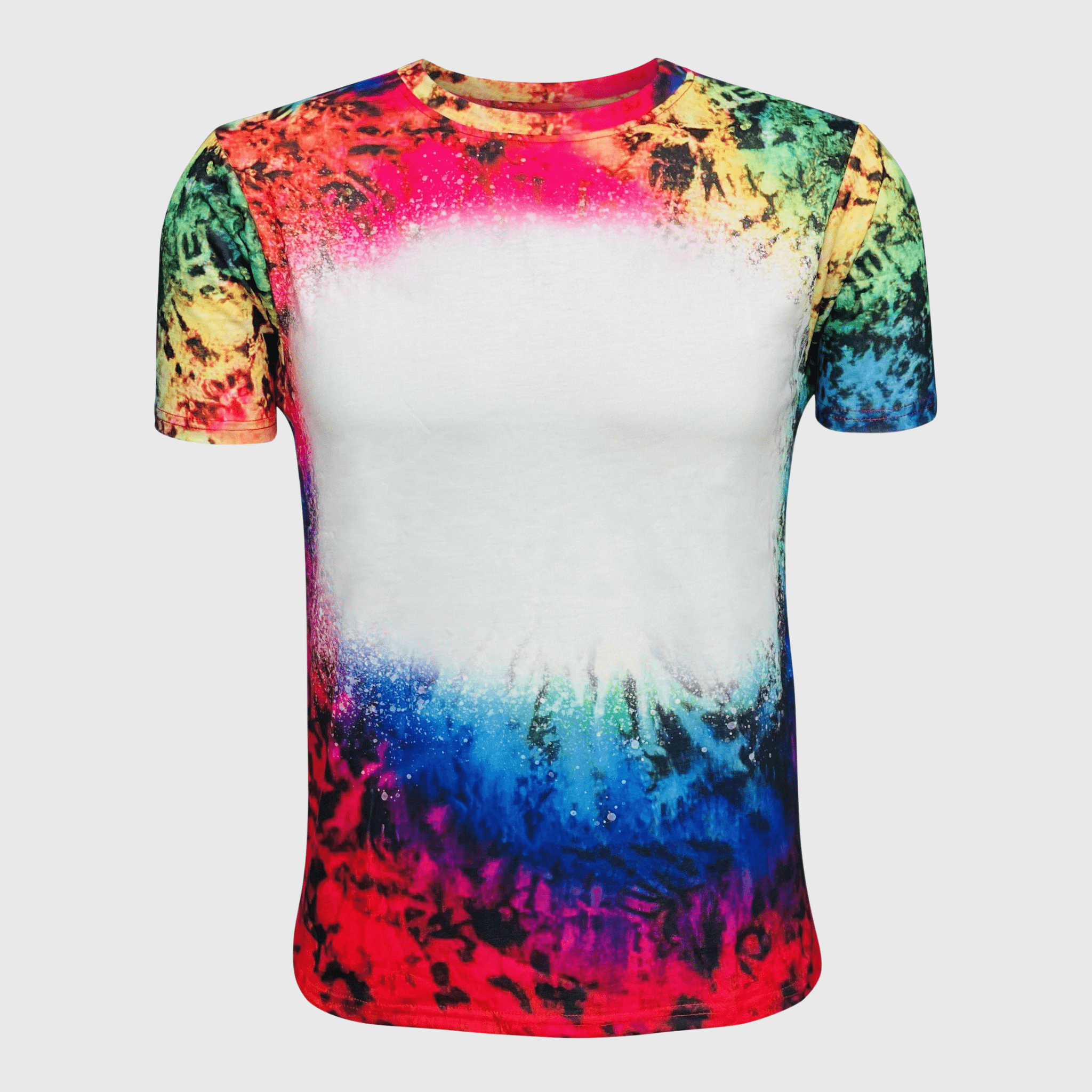 ILTEX Apparel - Wholesale T-Shirt - Women's - Reverse Tie Dye Blank Faux Bleached Top - RTD1031