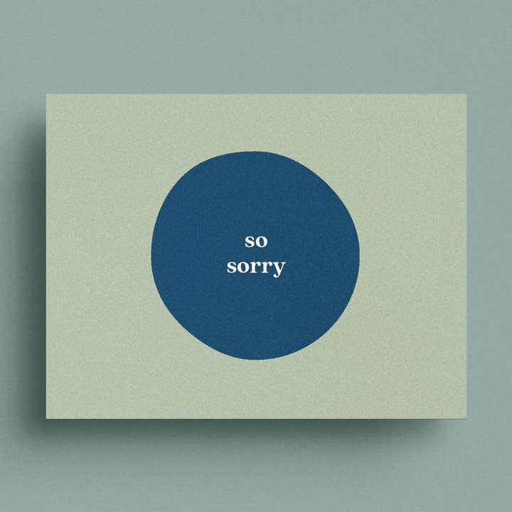 So Sorry Card for wholesale by Library Design Co.