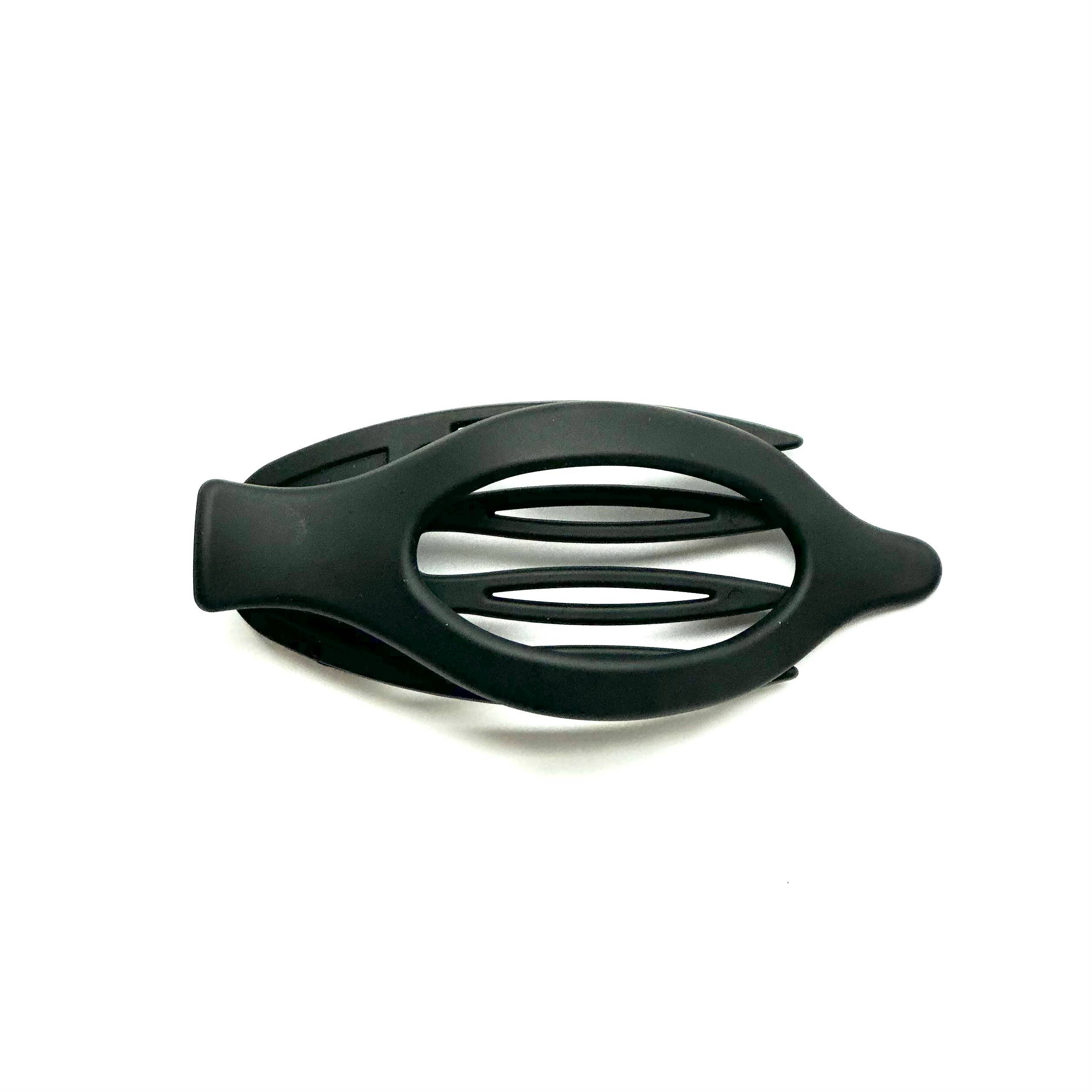 iconic mi - Venta al por mayor Horquilla para el pelo - Mujer - Pinza para el pelo grande, ancha y plana, color negro mate3