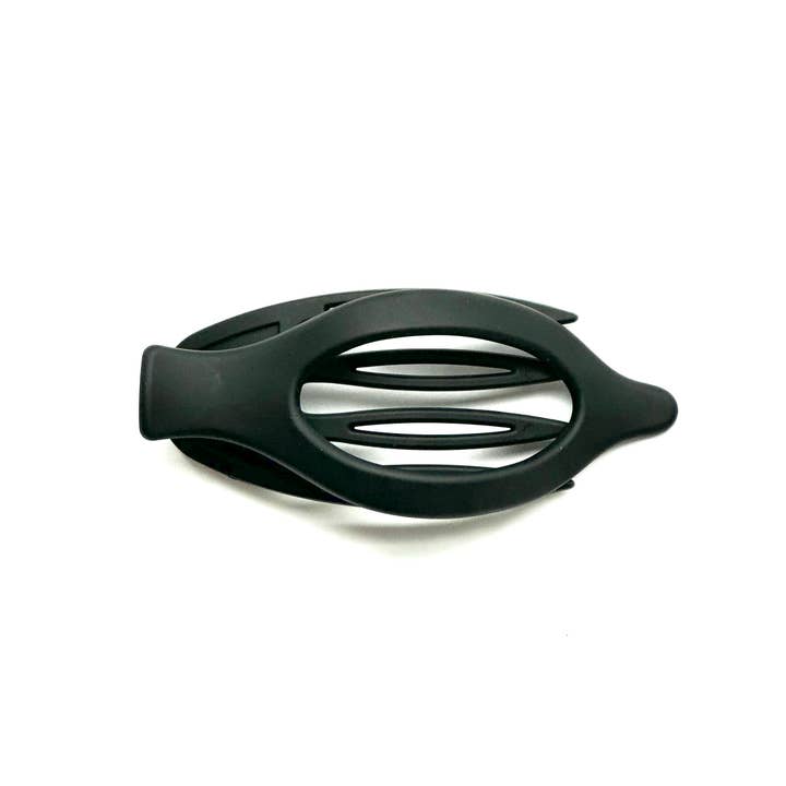 iconic mi - Venta al por mayor Horquilla para el pelo - Mujer - Pinza para el pelo grande, ancha y plana, color negro mate3