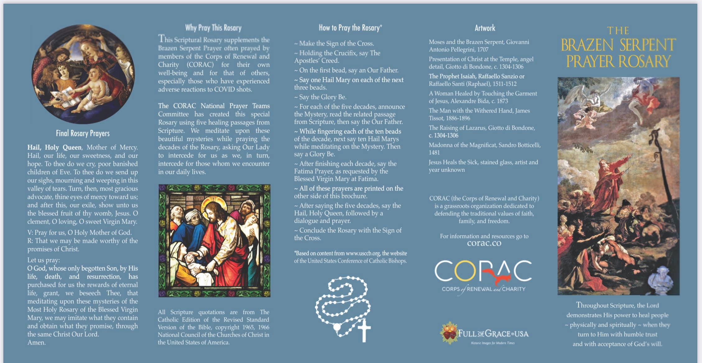 The Retro - a Full of Grace USA Company - Wholesale Religious Card - The Brazen Serpent Prayer Rosary NEW2