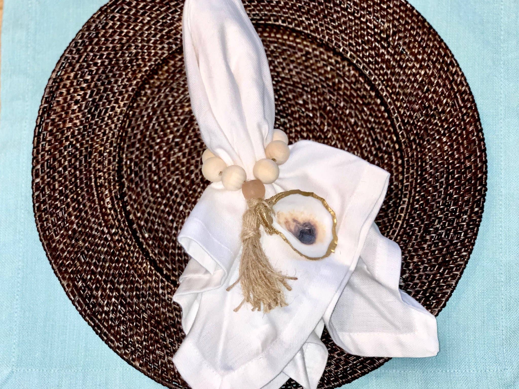 The Gilded Shell - Wholesale Napkin Ring - The Splash - Boho - Set of 20