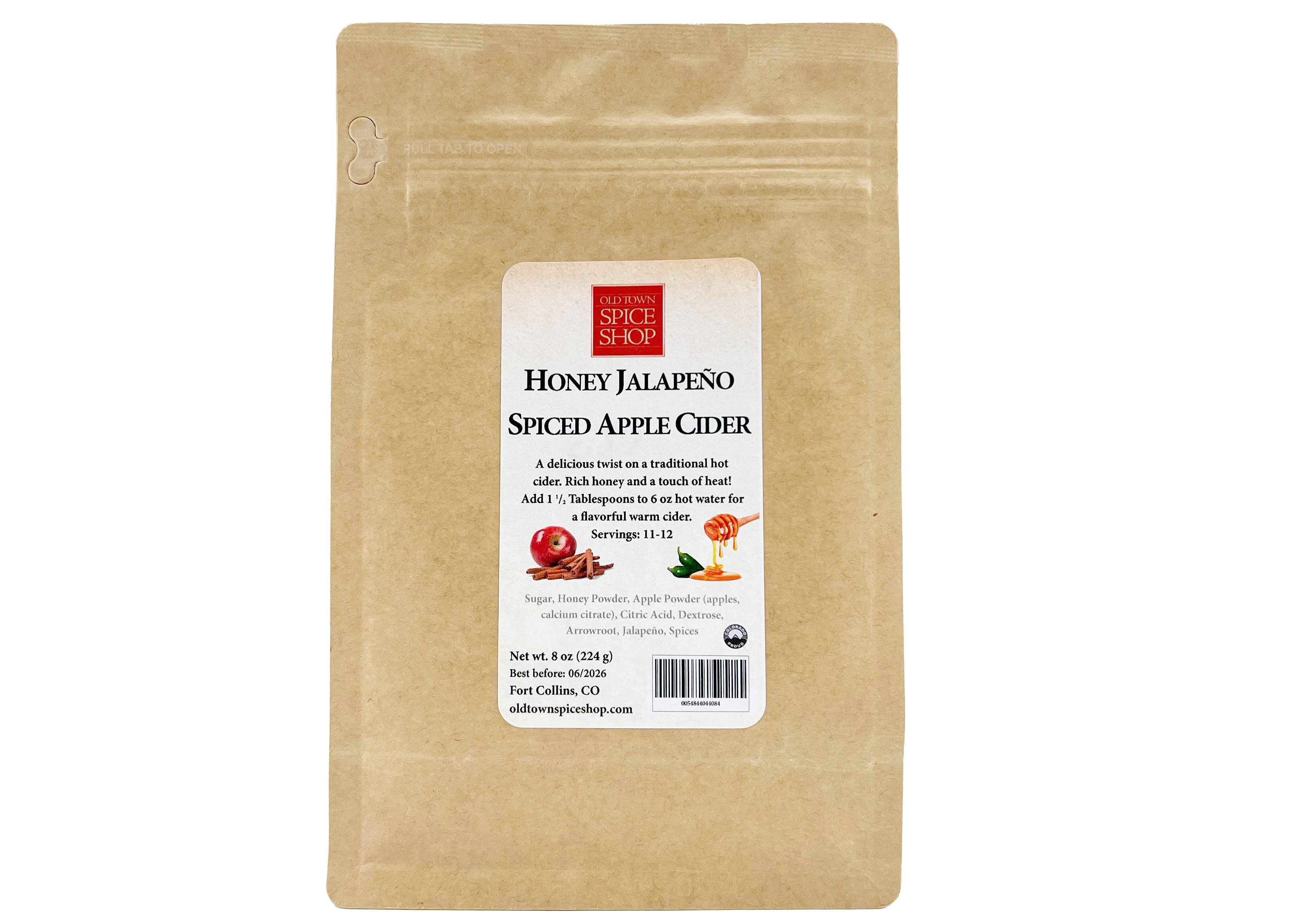 Old Town Spice Shop - Wholesale Apple Cider - Honey Jalapeño Spiced Apple Cider, Hot Beverage Mix1