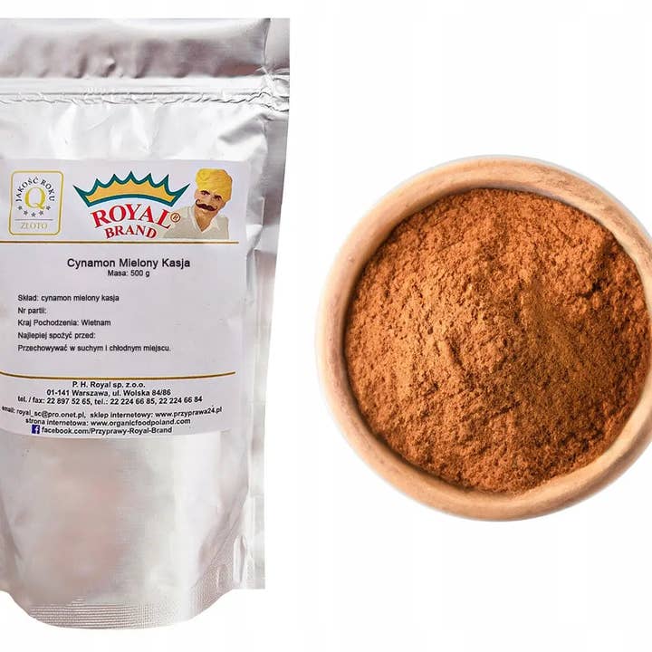 Royal Brand - Wholesale Dried Spice - Cynamon Mielony, Naturalny, Kasja - 500g - Dobry i Pachnący Duże Opakowanie0
