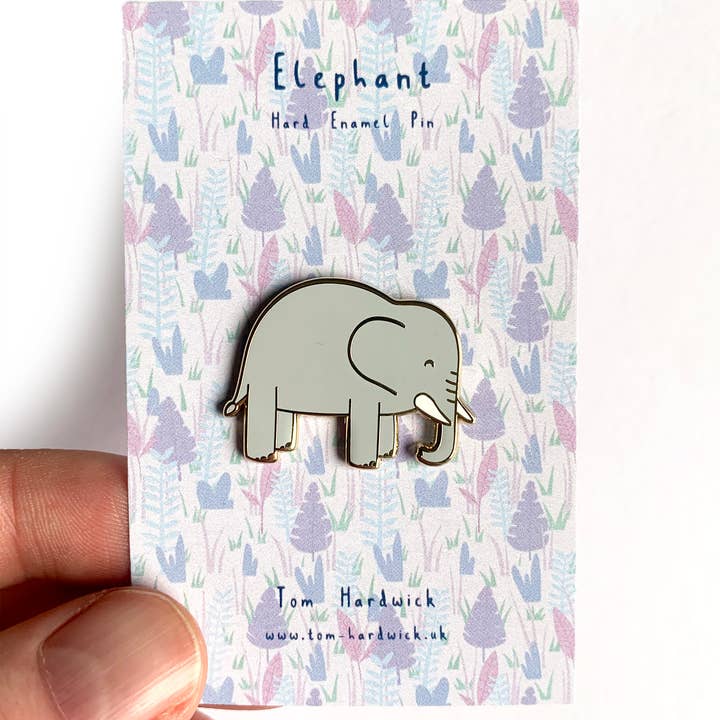 Tom Hardwick - Wholesale Lapel Pin/Button - Elephant Enamel Pin2