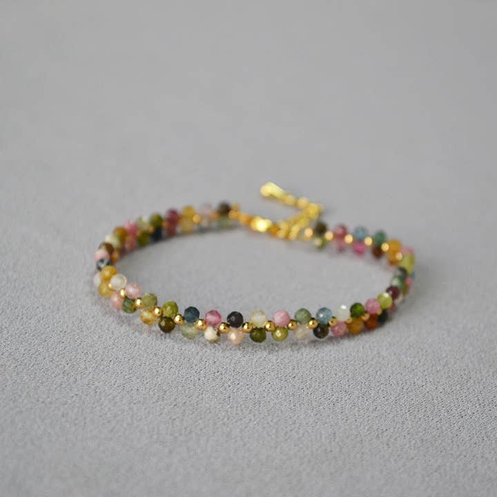 Revelari - Wholesale Beaded Bracelet - Multicolor Bead & Gold Bracelet
