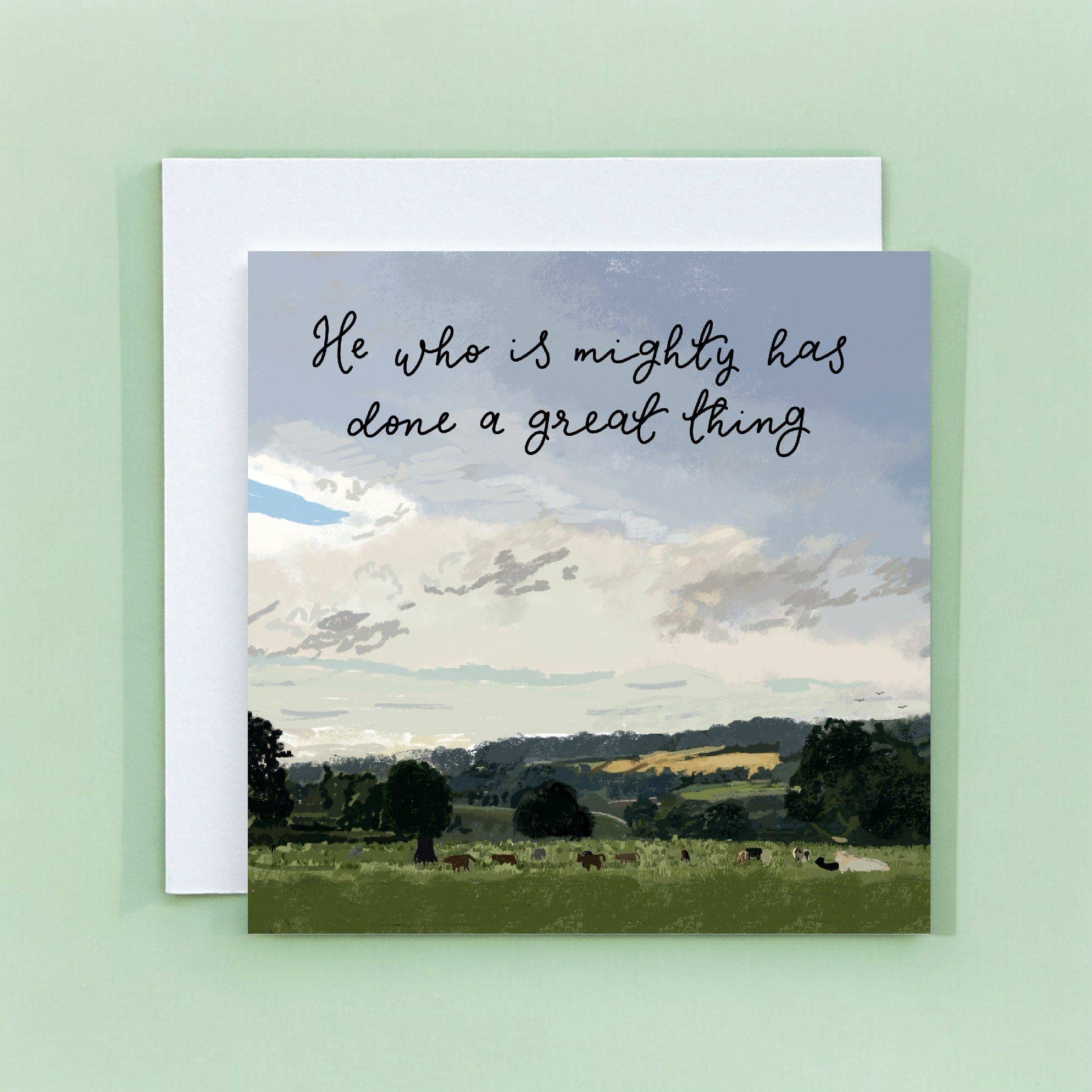 And Hope Designs - Cards, Stickers & Stationery – wholesale Everyday greeting card – Great thing Christian Illustrated Card, faith bible0