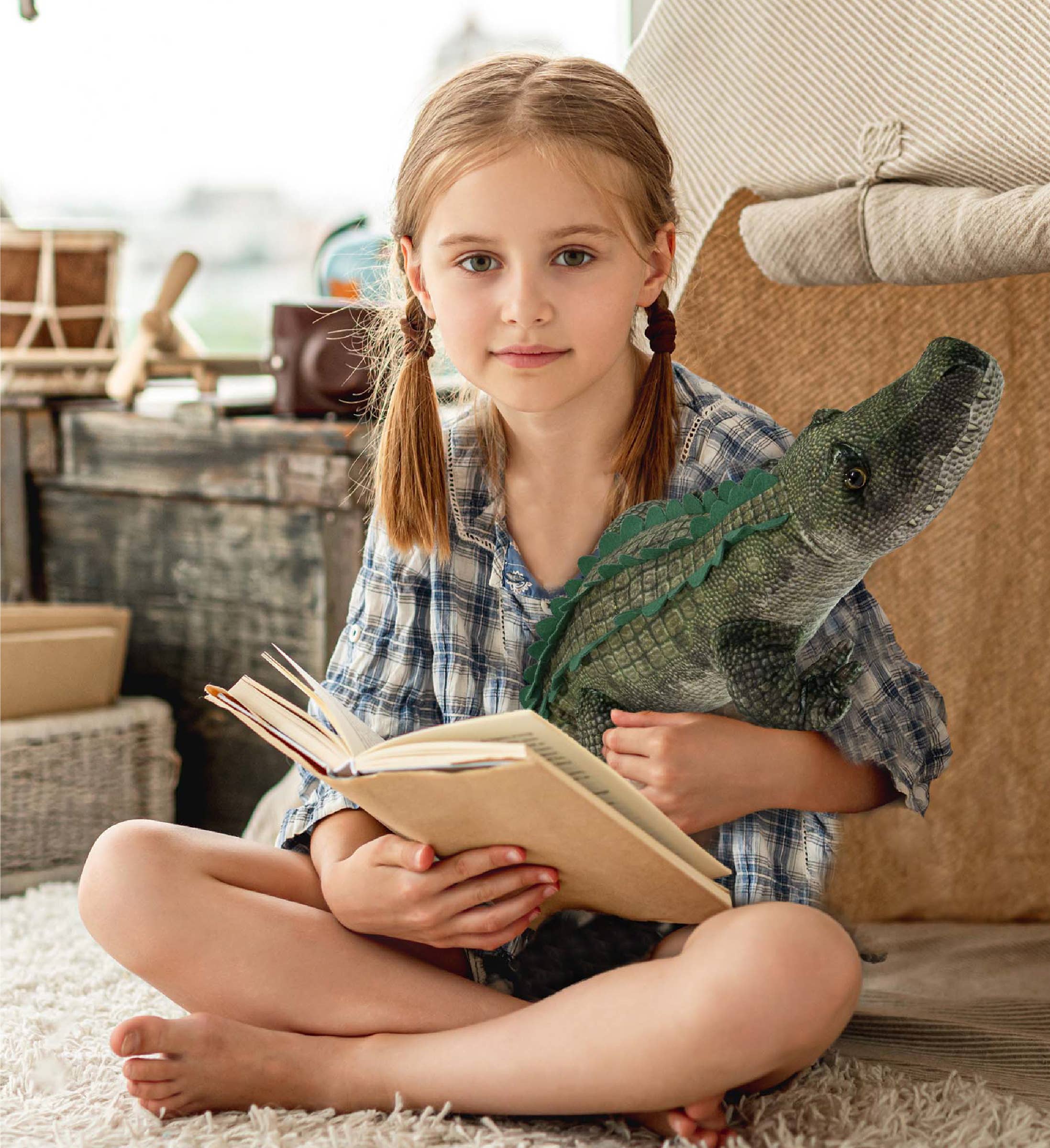 Cota Global - Wholesale Stuffed/Plush Toy - Kids & Baby - Wild Collection Plush - Alligator 28"6