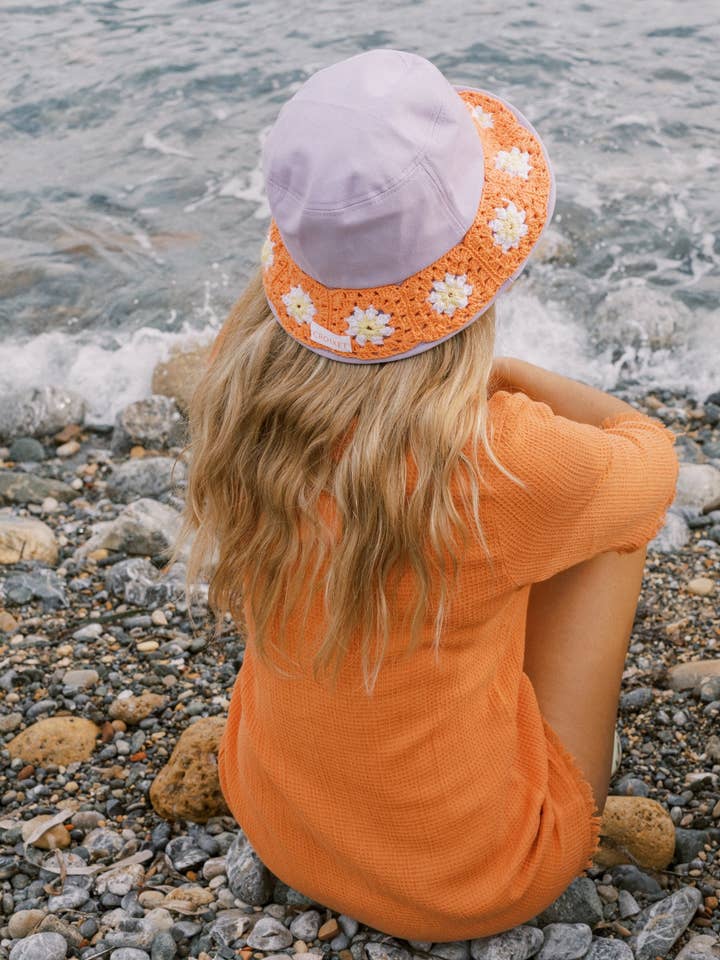 MANUELA BUCKET HAT - ORANGE for wholesale by CROIXET