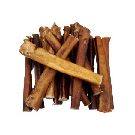 Dibo Pet Foods - Wholesale Pet Treats - Dog - Bully Stick – Low Odor Pizzle – THIN- 6" 3