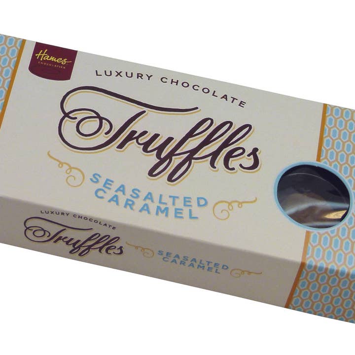 Hames Chocolates - Wholesale Chocolate Box - UK ONLY. Luxury 9 Truffle - Sea Salted Caramel Truffles