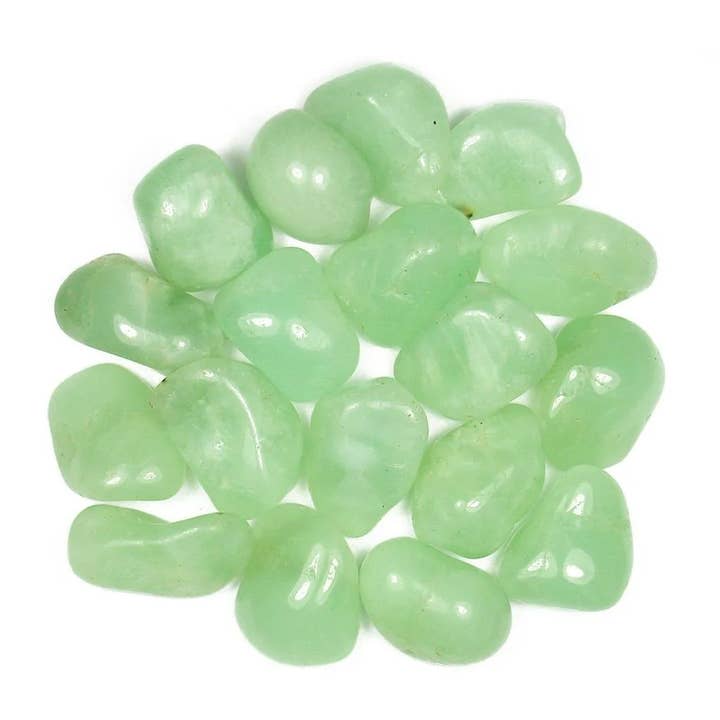 Cardshouse - Wholesale Spiritual Stone/Crystal - Large Tumble Stones - Prehnite (24X) Ancient Wisdom1