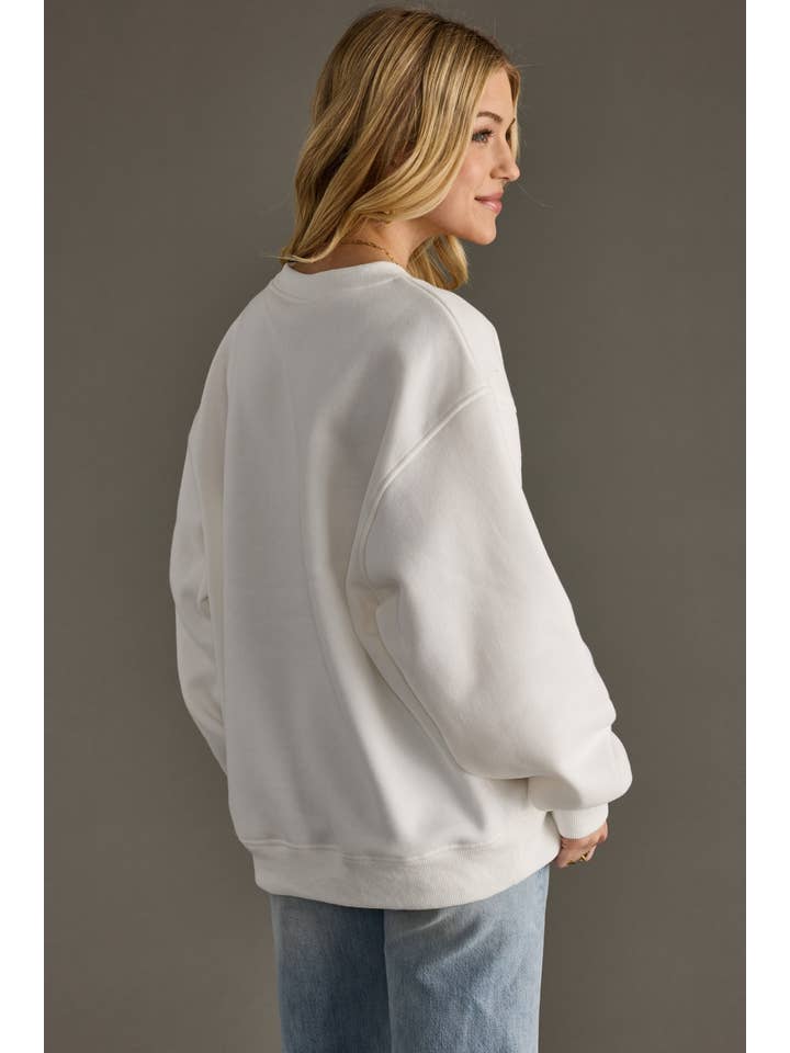 Panache Apparel Co. - Wholesale Graphic Sweatshirt - Women's - White Whiskey Weather Sweatshirt3