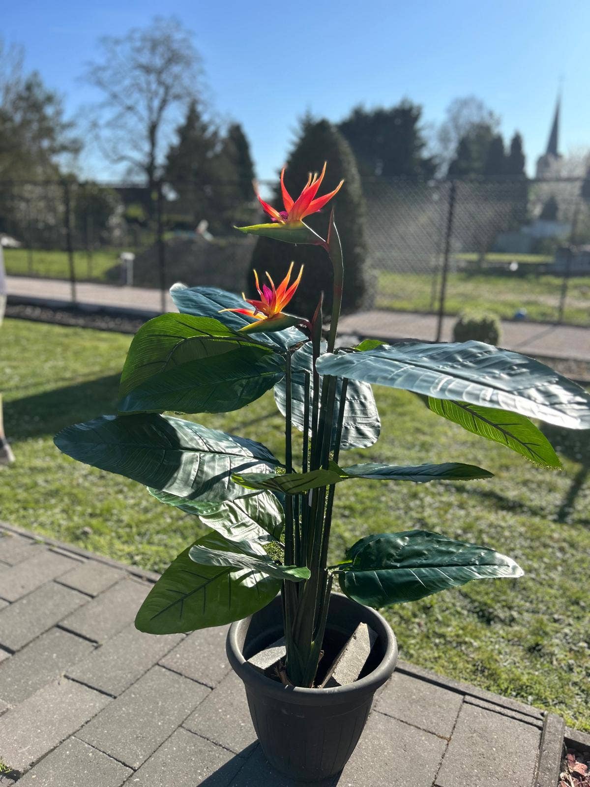 ZenZies - Venta al por mayor Plantas artificiales - Planta artificial paraíso tropical de 120 cm1