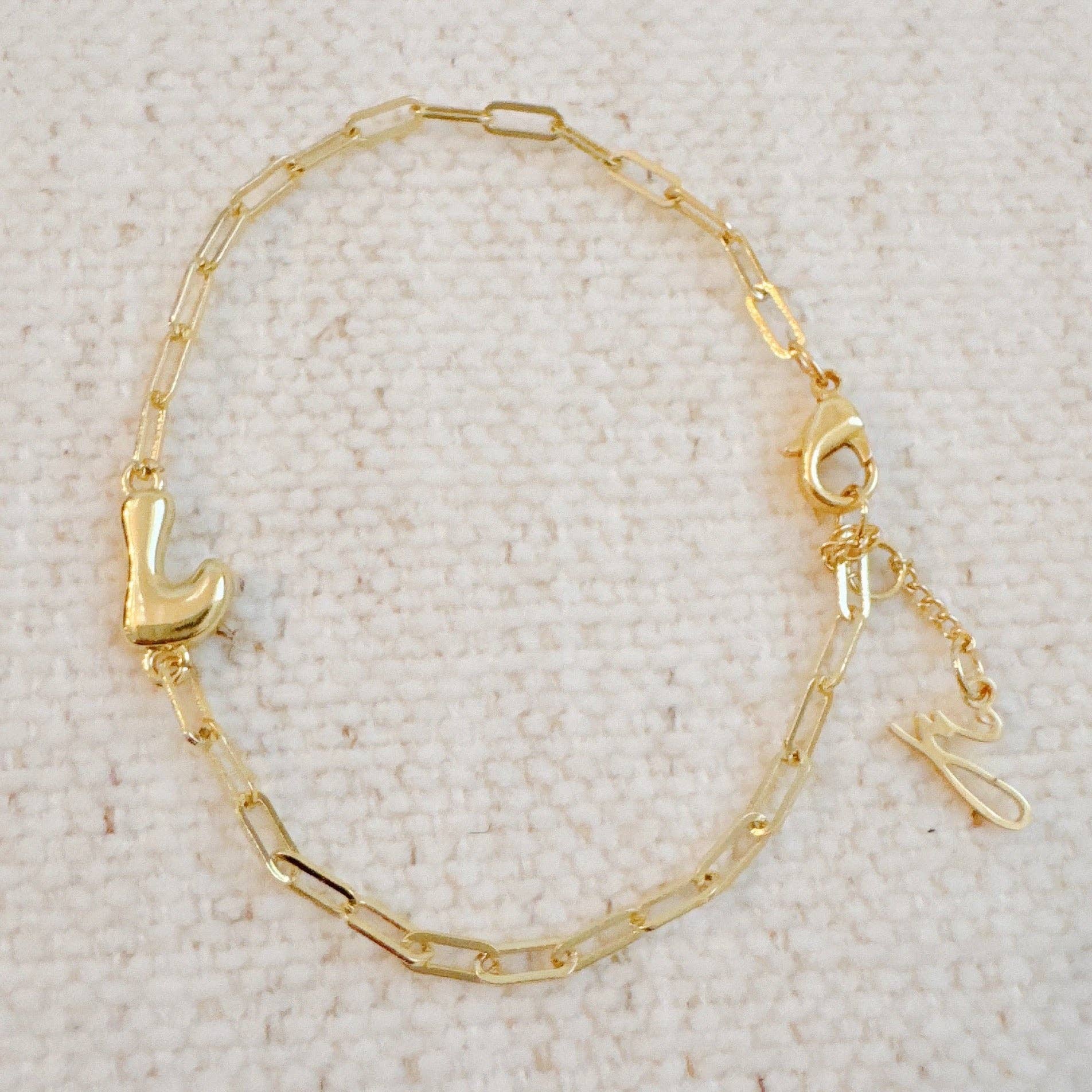 Ellison+Young - Wholesale Link & Chain Bracelet - Mini Balloon Initial Bracelet26