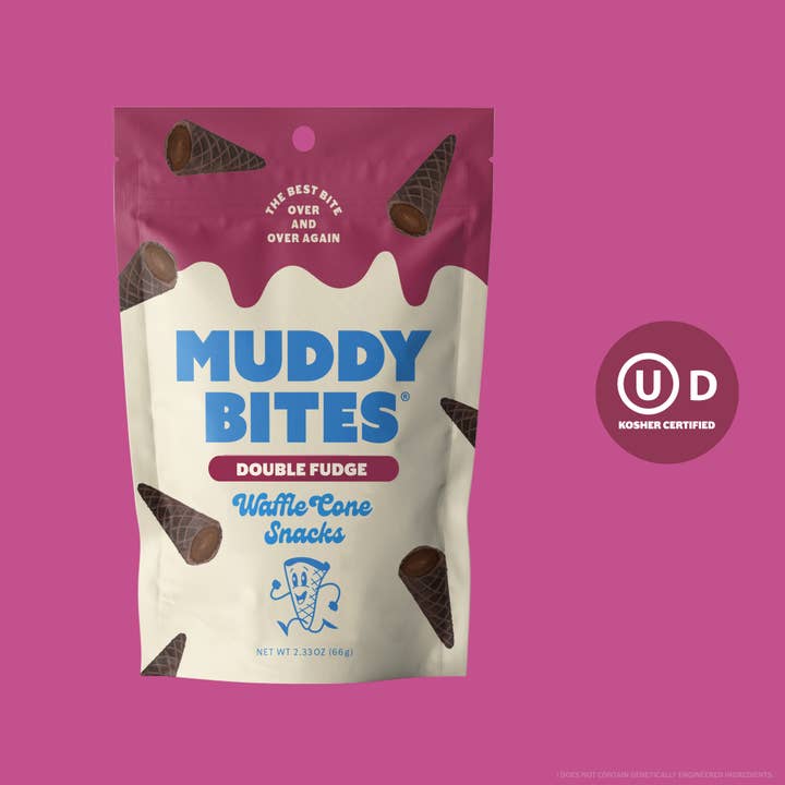 Muddy Bites - Wholesale Cookie - Double Fudge Waffle Cone Snacks