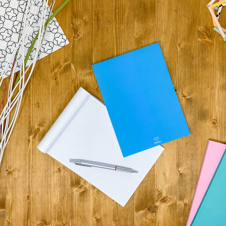 PepMelon - Wholesale Notebook - Dotted notebook, 108 page, soft touch cover, A4/A5/A5 pad, 24 color drop and tile pattern, black, blue, red, green, purple39